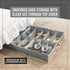 HOLDN' STORAGE Under Bed Shoe Organizer - Set of 2, Grey, Tear-Resistant Material, Holds Up to 32 Pairs