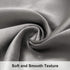 NTBAY Satin Body Pillowcase - Luxurious Silky Pillow Case with Envelope Closure, 20x54 Inches, Grey