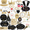 KatchOn Photo Booth Props for New Years Eve 2025 | Huge Pack of 35 | Happy New Year Decorations and Party Supplies