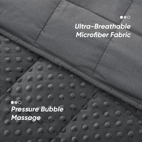 WAIBIO 15 lbs 48"x72", Weighted Blanket for Women and Men, Comfortable and Soft Throw Weighted Blanket with Premium