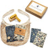 4-Pack Reusable Beeswax Wraps with Produce Bag & 2 Beeswax Bars