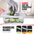 Fullstar Mandoline Slicer, 11 in 1 Kitchen Gadgets, Cucumber Slicer, Cheese Grater, Veggie Slicer, Safety Glove