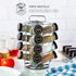 16 Countertop 5 Kamenstein Jar Montauk Revolving Spice Rack Organizer with Spices Included, FREE Spice Refills