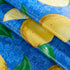 Newbridge Round Vinyl Tablecloth, 70 Inch, Mediterranean Zest Vinyl Flannel Backed Table Cloth with Lemon Print