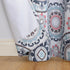 Sun Zero Nepal Global Medallion Print Blackout Curtain Panel, 40" x 84", Stone, Grommet