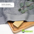 Premium Towel Set of 4 Hand Towels, 18" x 30", Dark Grey, 100% Cotton, Ultra Soft & Absorbent