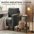 2 Small Narrow Side Table, Tier End Table with Storage Shelf, Sofa Table for Small Spaces in Living Room, Bedroom