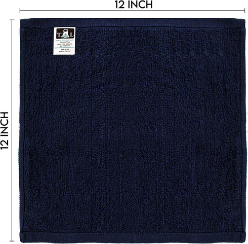 T & L Towel and Linen Mart 100% 24 Pack Set Pack 24) Towel and Linen Mart Cotton - Wash Cloth - Flannel Face Cloths