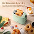 iSiLER 2 Slice Toaster: Compact Bagel Toaster with 1.3" Wide Slot, 7 Shade Settings, Green