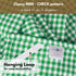 Set 12 16"x26" Native Fab of Gingham Mini Check Kitchen Towels - Cotton Dish Towels - Soft Absorbent Hand Towels