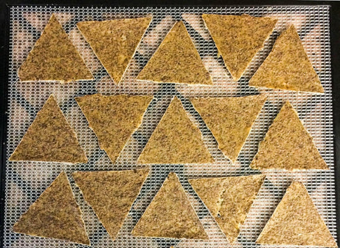 Triangle Chip Silicone Sheet Mold Compatible With Compatible With Samson Compatible With Aroma 6 tray food dehydrators Bright Kitchen Re-Usable Non-Stick Mat by Bright Kitchen