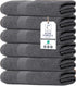 Large Bath Towels Set of 6 100% Cotton Terry 24" x 50"