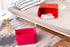 Minoisome Collapsible Felt Storage Basket, Convenient Box Organizer with Carry Handles for Nursery Toys