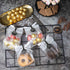 YunKo Cookie Bags for Gift Giving, Clear Cellophane Treat Bags for Favors, 100PACK, Black Dot