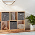 Amazon Basics Collapsible Fabric Storage Cubes with Handles - 10.5"x10.5"x11", Pack of 6, Gray
