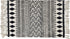 USTIDE Black & Cream Cotton Rug, Boho Rag Rug, Washable Farmhouse Bath Doormat, 2’×3’