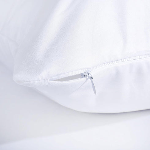 EVOLIVE Ultra Soft Microfiber Body Pillow Cover 21"x54" with Hidden Zipper Closure (White)