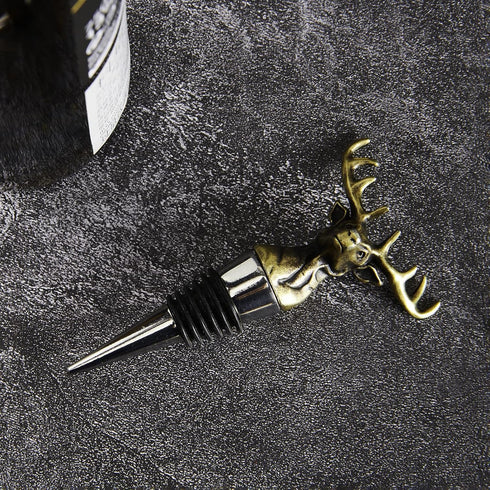 Deer Antler Wine Bottle Stopper for Bar, Thanksgiving, Christmas Gift