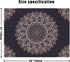 Edeesky Black Mandala Tapestry Wall Hanging, Psychedelic Aesthetic Indian Hippie Decor for Bedroom, Living Room