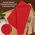 Ruvanti Cloth Napkins Set of 12, 18x18 Inches, Washable Cotton Blend for Table Dinner