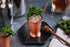 Sol Living Mint Julep Cups Set of 4, 12 oz Stainless Steel Lining Copper Cups for Cocktails and Mixed Drinks Barware Set