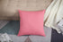 TangDepot Handmade Decorative Solid 100% Cotton Canvas Throw Pillow Covers - 2 Pieces, 16"x16", Pink