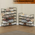 Saincustom 4-Tier Closet 4 Shoe Rack - Shoe Organizer with Adjustable Shelf Height, Sturdy Shoe Storage Shelf, Perfect