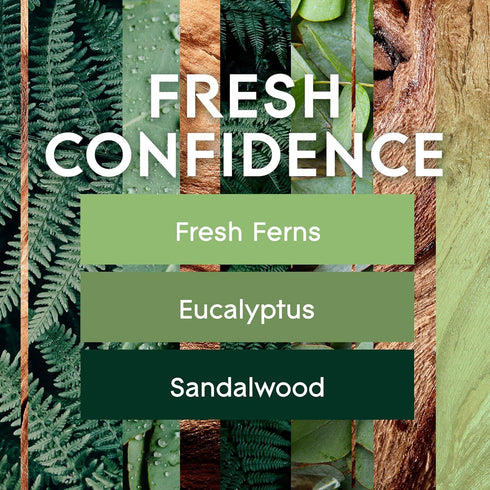 Glade Candle Fresh Confidence, 3-Wick Candle, 6.8 Oz, Fragrance Candle Infused with Essential Oils