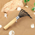 Yardwe 2pcs Rake with Mesh Net, 10 Inch Garden Rake & Clamming Claws Shell Clam Digger Seafood Tool