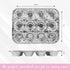 PLASTICPRO Aluminum Foil Muffin Pans - Reusable and Disposable, Holds 12 Mini Cupcakes, Pack of 20