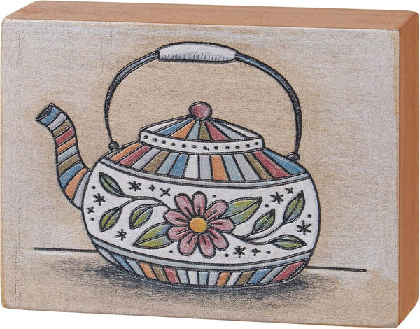 Primitives by Kathy Home Décor Sign Teapot