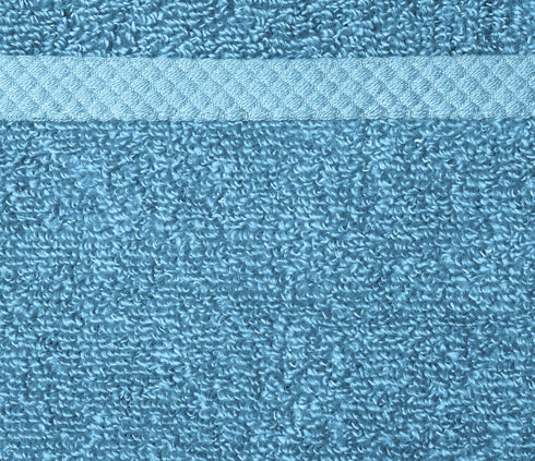 12" 12", 12-Pack, Amazon Basics Soft Cotton Washcloths, Quick-Dry, x Lake Blue