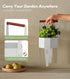 2 1 7.5'' 17.3'', Planter with Stand, Metal in Portable Planter with Grow Bags & Handle, Stable Stylish Indoor Plant