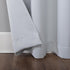 Sun Zero Easton Energy Saving Blackout Grommet Curtain Panel, 40" x 108", Oyster White