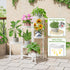 NQW 6 6 Tier Metal Plant Stand, Potted Multiple Flower Pot Holder Shelf, Indoor&Outdoor Folding Planter Display Shelves