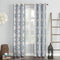 Sun Zero Nepal Global Medallion Print Blackout Curtain Panel, 40" x 84", Stone, Grommet