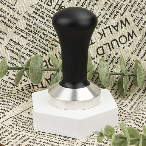 51mm Coffee Hand Tamper, 304 Stainless Steel Base Professional Espresso Press for Barista Tool