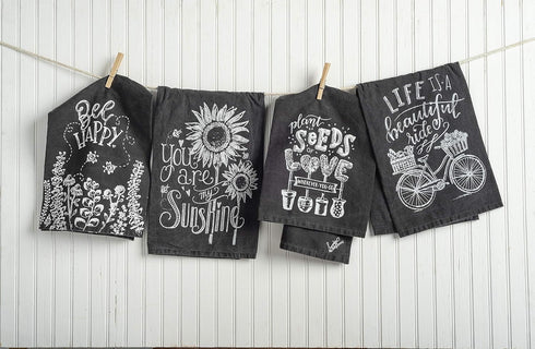Primitives by Kathy Chalk Dish Towel, 28" x 28", You Are My Sunshine