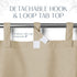 Elrene Home Fashions Matine Weatherproof Tab-Top Indoor/Outdoor Curtain Panel, 52”W x 108”L, Taupe