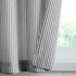 July Joy Cotton Valance Curtains, 18 Inches Long Country Kitchen Curtains for Small Window, Black
