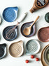 Spoon Holder, Porcelain Cooking Spoon Rest for Stove Top, Large Utensil Rest for Kitchen Counter