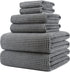 POLYTE 430 GSM Microfiber Quick Dry Lint Free Oversize Bath Towel Set,