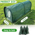 Hogarjal Yard,79" 157" 79 21 32 inches) Chicken Runs for & Extra Long Foldable Chicken Tunnels for Outside,All-in-One
