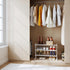Closet (3-Tier) Varhomax White Shoe Rack, Bamboo Shoe Rack Organizer for and Entryway, Thick Wooden Free Standing Shoe