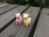 Set 2 of Miniature Resin Alpacas - Perfect for Fairy Gardens and Plant Decor