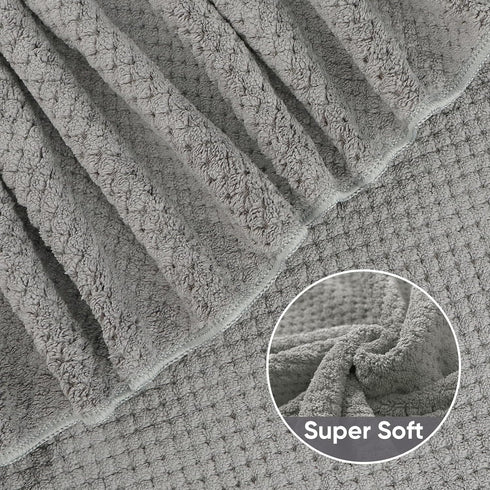 6 Pack Set, (24 48 Inches) HOMEXCEL Bath Towel x Microfiber Ultra Soft Highly Absorbent Bath Towels, Lightweight