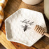 Youngs Ceramic Bee Spoon Rest, Large Spoon Holder for Cooking Spoons, Spatula, Ladle, Heat Resistant Utensil Rest, 5"x5"