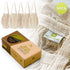 5 Pack Cotton String Shopping Bags, Reusable Washable Grocery Mesh Bags with Long Handle for Produce Storage