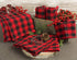 DII Buffalo Check Kitchen Collection - Classic Farmhouse Dishtowel Set, 18x28, Red & Black, 6 Piece