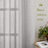 NICETOWN Linen Textured Semi Sheer Curtains, 63 Inches Length, Eyelet Top, 2 PCs, Grey, 52 Inches Wide